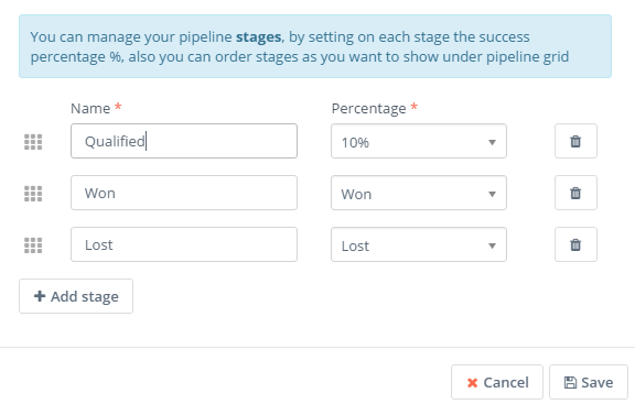 Pipeline stages