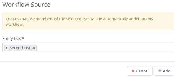 Entity list form 