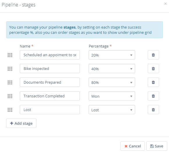 Pipeline stages 