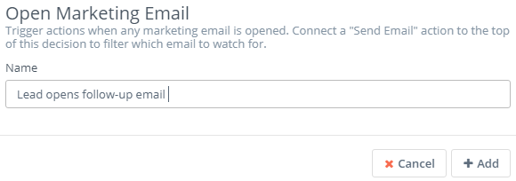 Open marketing email 